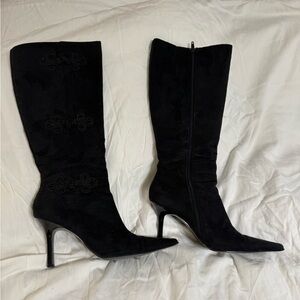 Apt. 9 Aristocratic Black Heeled Boots for Women